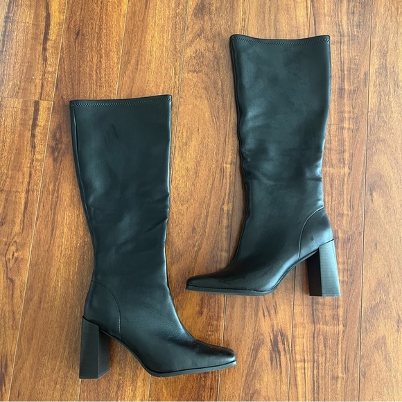 CHINESE LAUNDRY Mary Dress Boot Heeled Block Heel Boots Size 9.5 - Picture 4 of 8